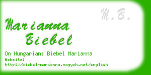 marianna biebel business card